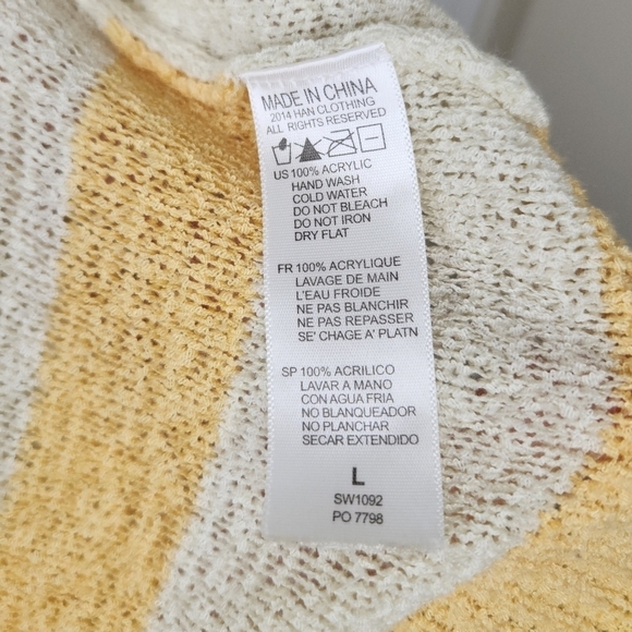 Stripe knit sequin pineapple top - Picture 9 of 9